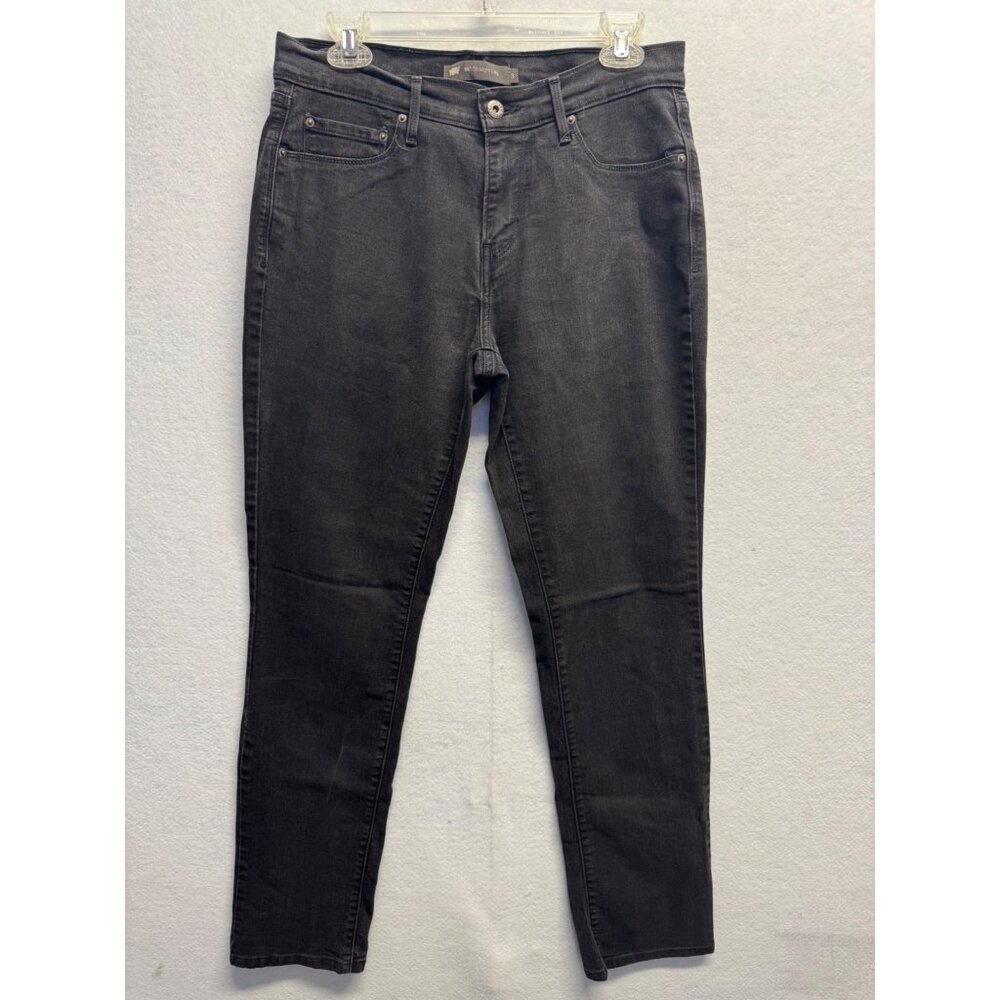 Levis 515 Womens Straight Leg Black Denim Jeans Size 8